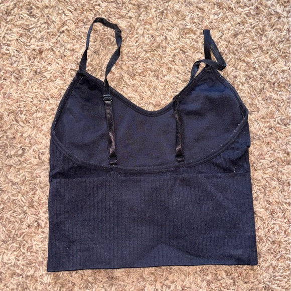 Black Ribbed Tank Top - Picture 2 of 2